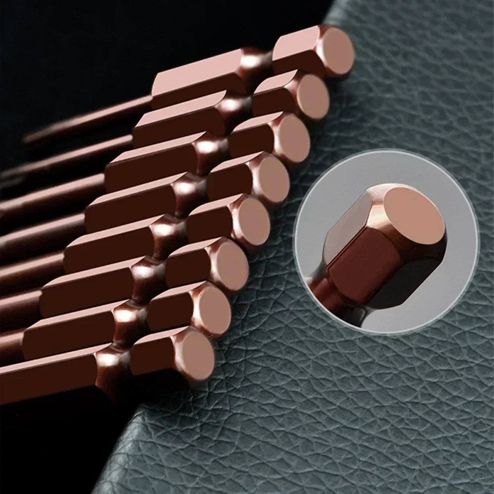 150mm Magnetic Hex Screwdriver Bits – Alloy Steel, 7 Sizes Hex Screwdriver Bits Vue