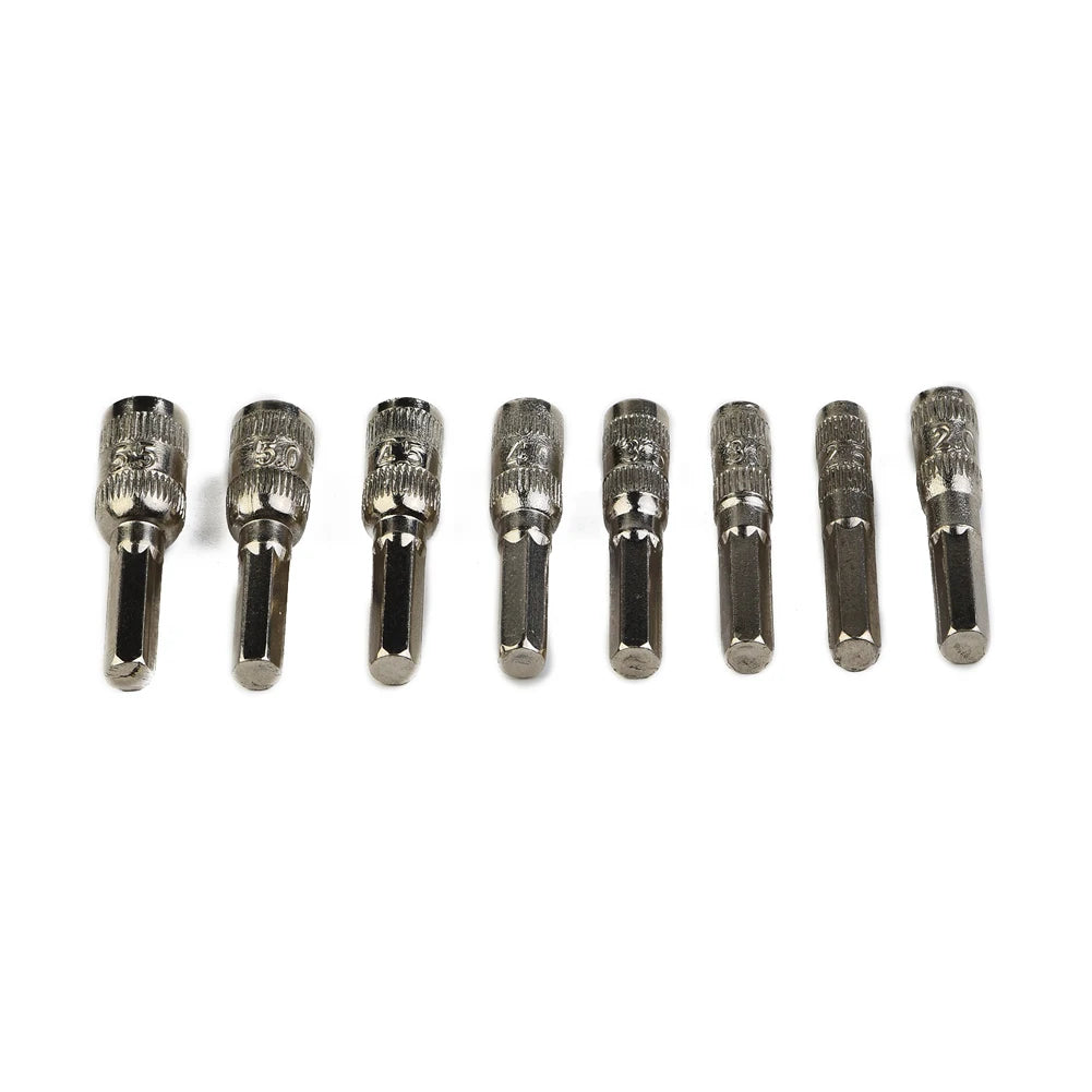 8-Piece 6-Point Hex Socket Set H4 Shank Nut Driver Kit Hex Socket Set Vue China Mainland