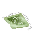 Kitchen Sink Drain Strainer Anti-Clog Food Catcher Triangular Sink Food Catcher Basket for Fruit Vegetable Noodle Washing Home Vue Green