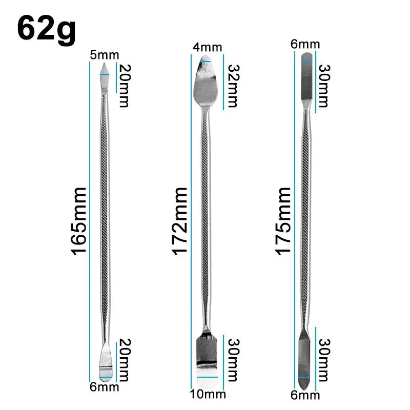 3PCS Metal Double Head Pry Bar for Mobile Phone Digital Disassembly, Prying, Dismantling, and Maintenance Tool Set Vue 3PC crowbar