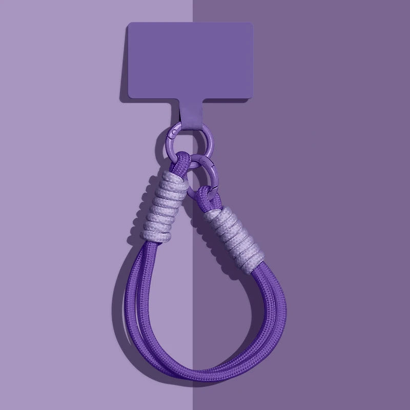 1 Piece Portable Mobile Phone Lanyard Pendant Bag Chain Easy To Carry Wristband Advanced Solid Color Short Keychain Vue A6