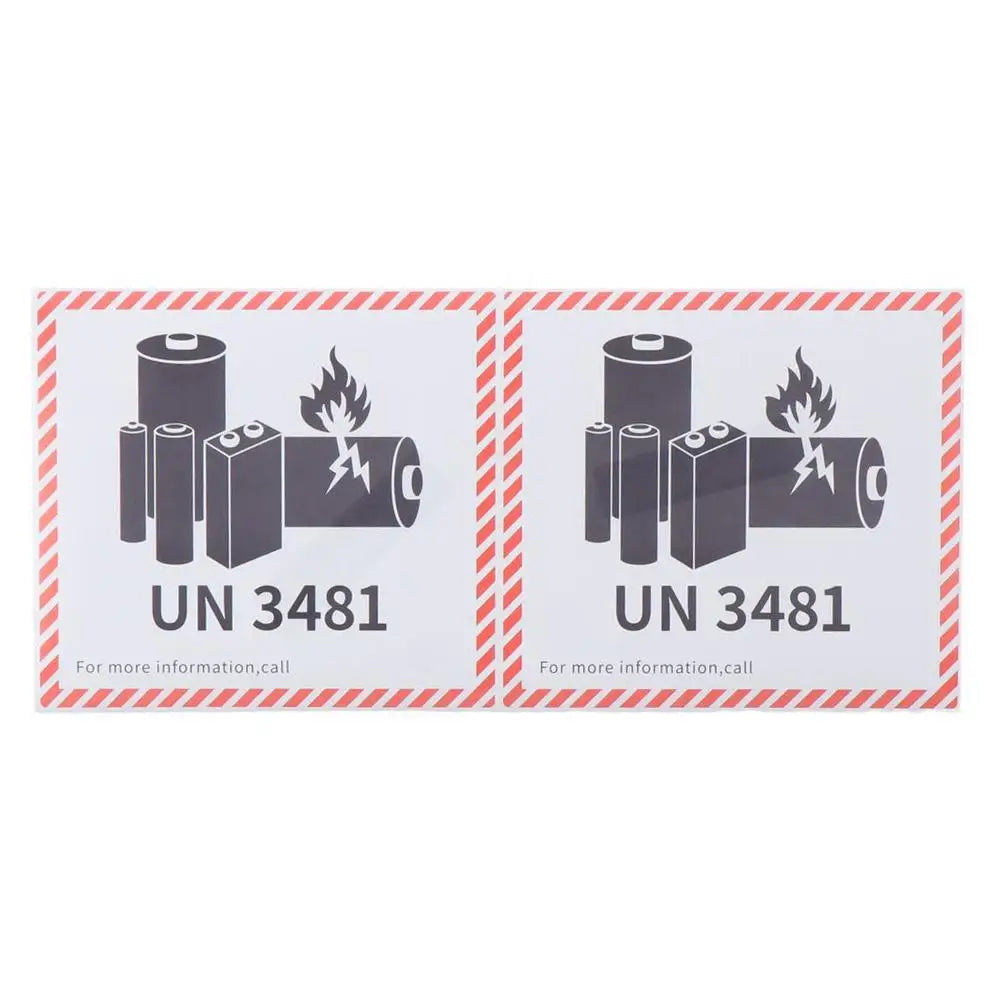 Battery Fire Labels UN3481 Transport Lithium Label Adhesive 4 7 X 3 Vue