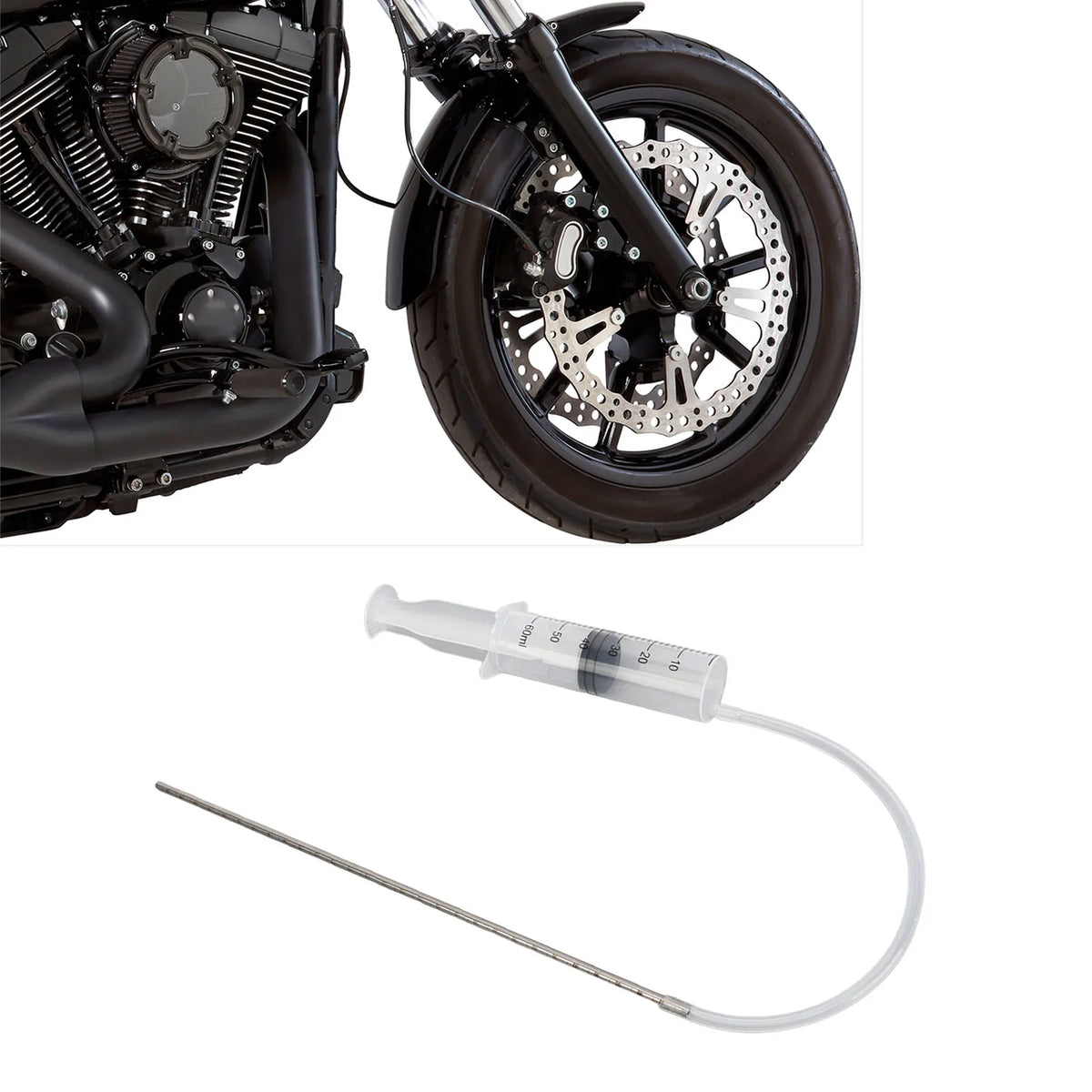 Motorcycle Front Fork Oil Adjuster, Front Fork Oil Gauge, Front Fork Oil Adjustment and Measurement Tool Vue