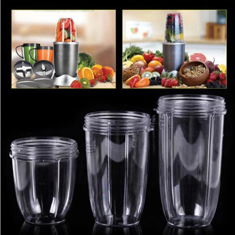 3Sizes Tranesparent Clear Juicer Cup Replacement For NutriBullet Juicer 18OZ 24OZ 32OZ Vue