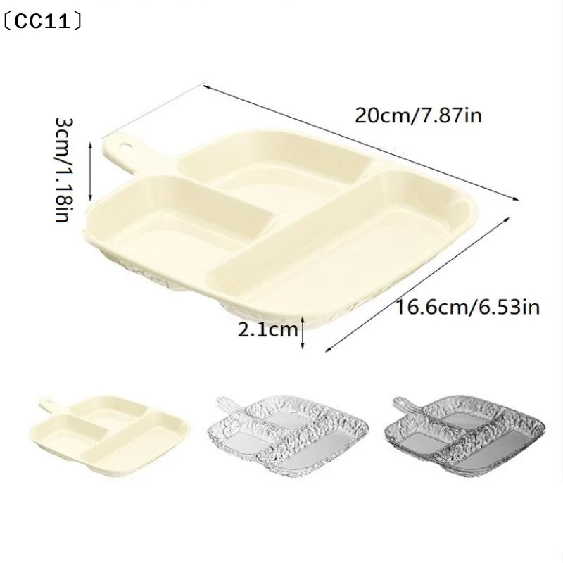 CC113 5 6 Grids Fruit Plates Dining-table Divided Seasoning Plate