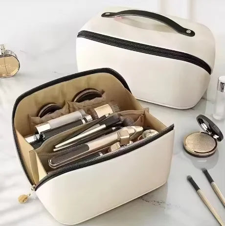 Makeup Organizer Female Toiletry Kit Bag PU Leather Portable Travel Toiletry Bag Women Cosmetic Bag Toiletries Organizer Vue