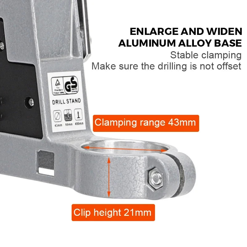 Electric Drill Press Stand Bracket & Rotary Tool Holder – 43mm Drill Press Stand Vue