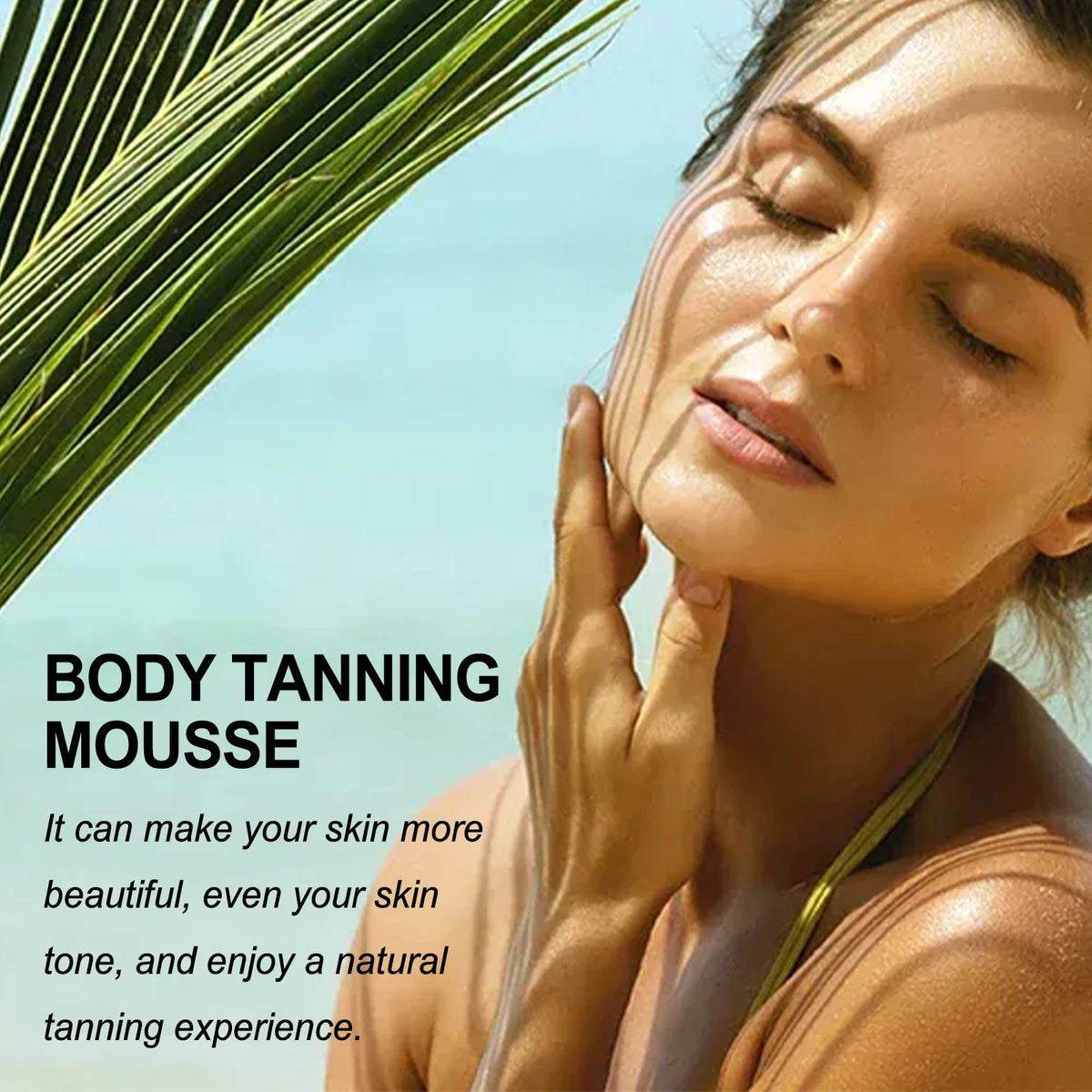 Tanning Accelerator Mousse Summer Skin Self Tanner Natural Glow Body Bronzer Sunbathing Keep Moisturizing Sunless Tanning Lotion Vue