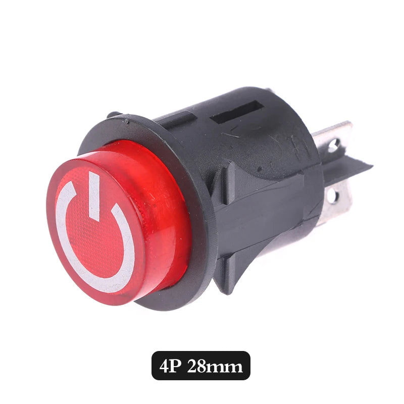 One Button Start Switch For Children's Electric Car 3-pin Power Switch For Baby Battery Car Vue E
