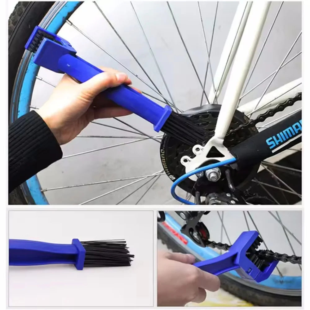 Plastic Motorcycle Bicycle Chain Cleaning Brush Gear Brush Cleaner Outdoor Cleaner Scrubber Maintenance Tools Moto Accessories Vue