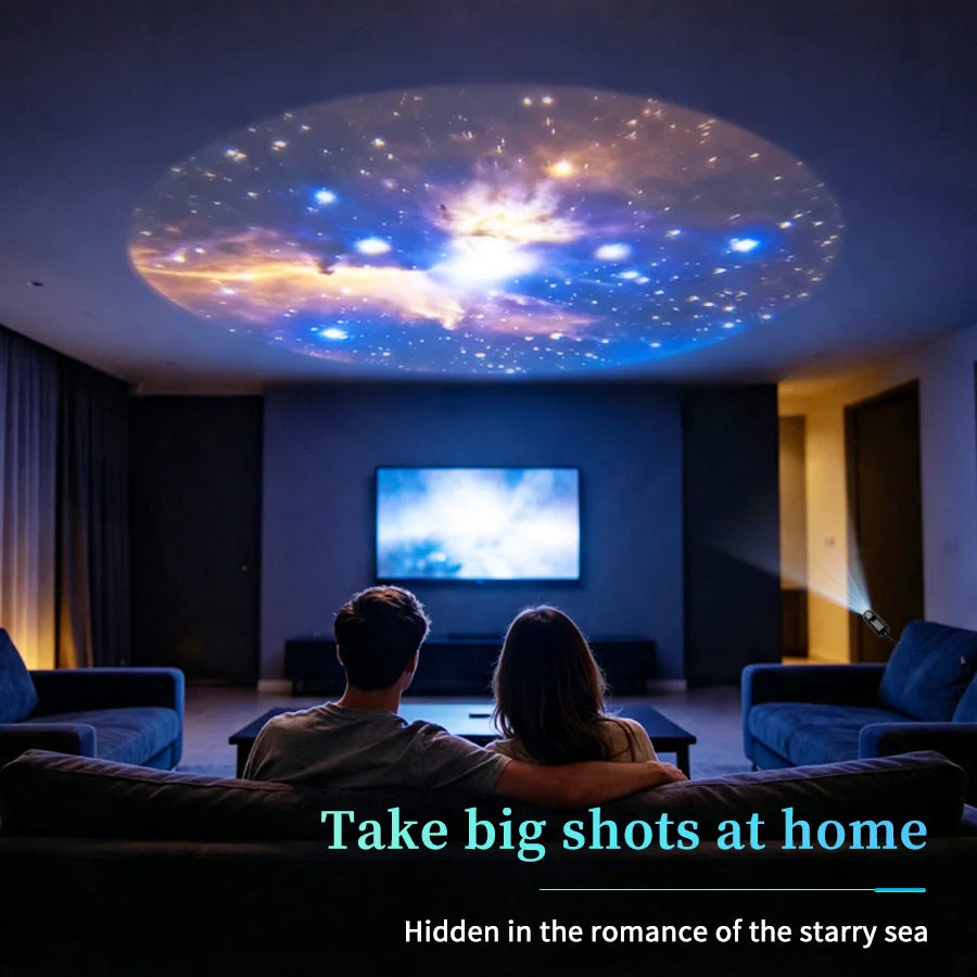 360°Adjustable Galaxy Projector USB Star Planet Slides Gooseneck Night Light Car Bedroom Ceiling Astronaut Decoration Home Decor Vue