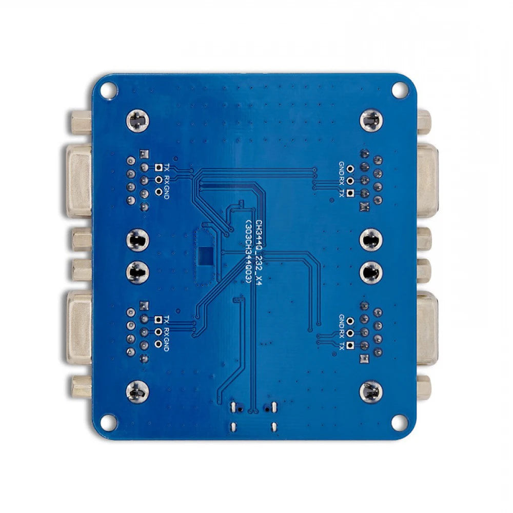 CH344Q USB To 4 Channel RS232 Communication Module Full Duplex Transmission 1200bps-6Mbps With 0.5A Fuse Serial Converter Vue