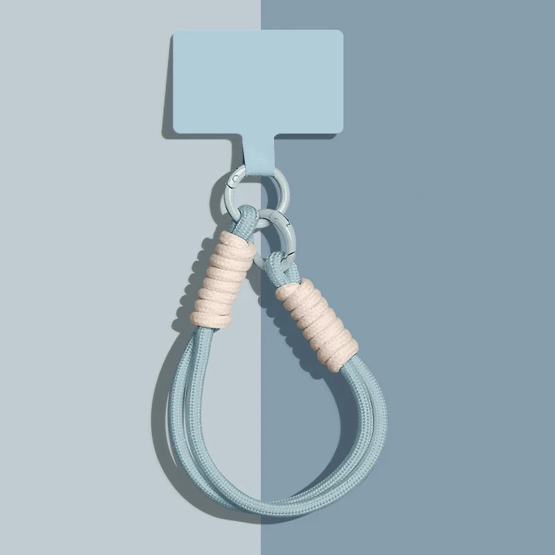 1 Piece Portable Mobile Phone Lanyard Pendant Bag Chain Easy To Carry Wristband Advanced Solid Color Short Keychain Vue A2