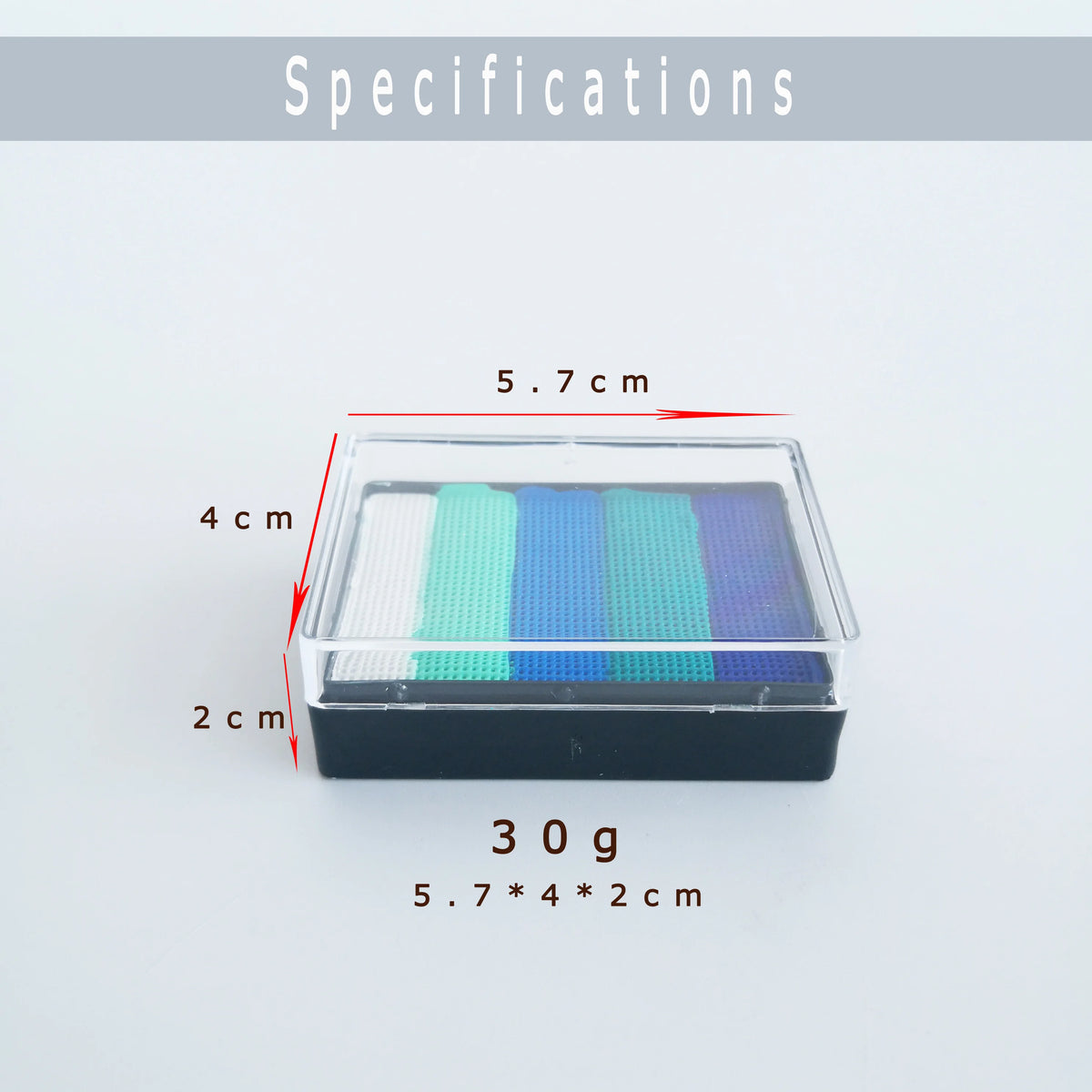 30g High Quality Non-Toxic Water-Based Split Cake Face Body Paint for Kids Festival Cosplay Vue