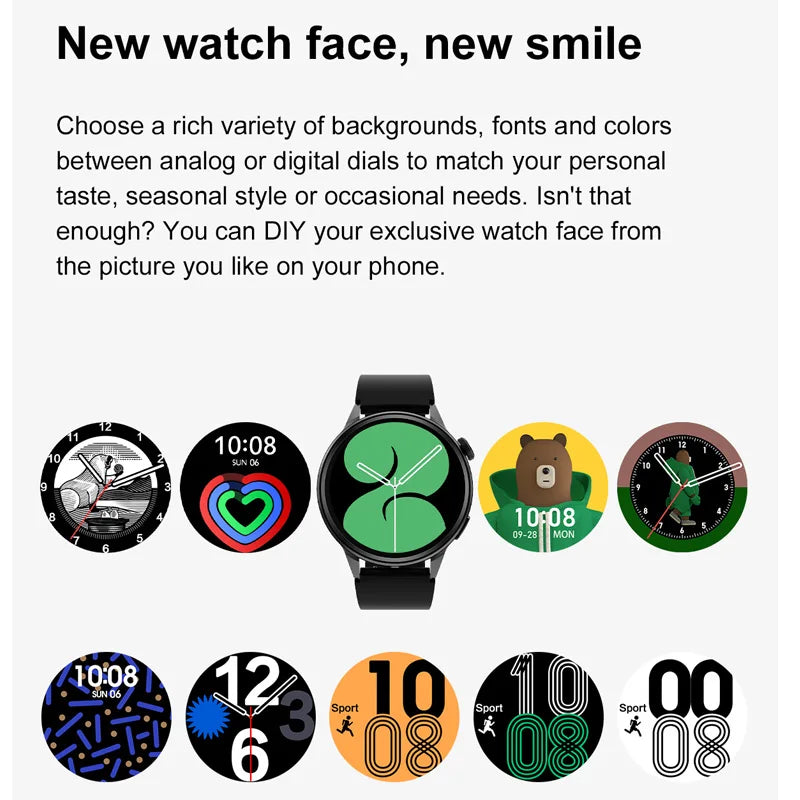 DT4+ Smart Watch Men GPS Tracker 390*390 HD Screen Bluetooth Call Voice Assistant Password Wireless Charge Women Smartwatch NFC Vue