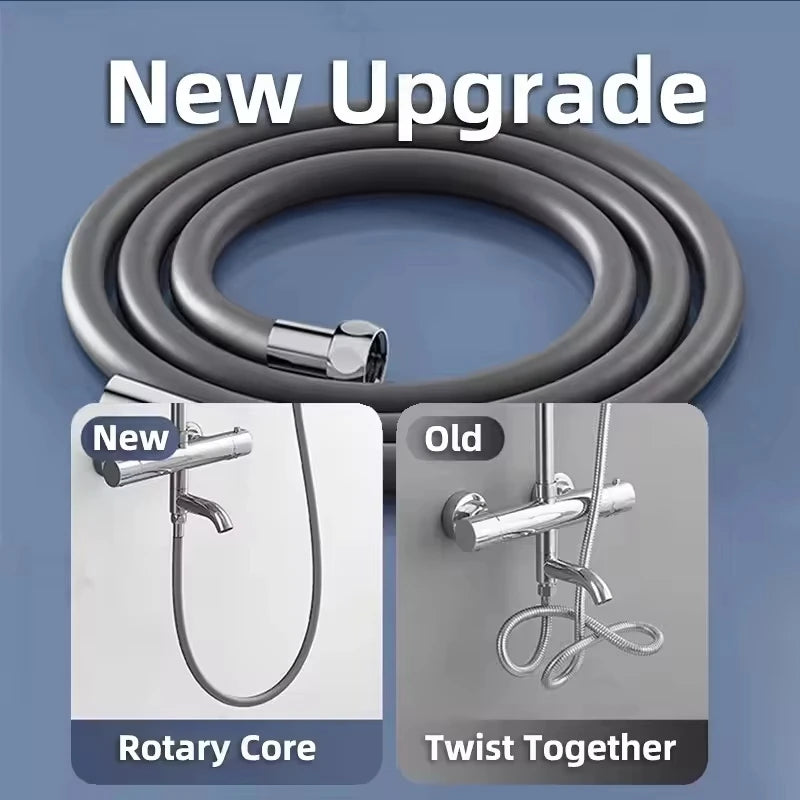 1.5/2M Bathroom Silicone Shower Tube Bend Arbitrarily Hose Explosion Proof Anti-winding Shower Hose Bathroom Faucet Accessories Vue
