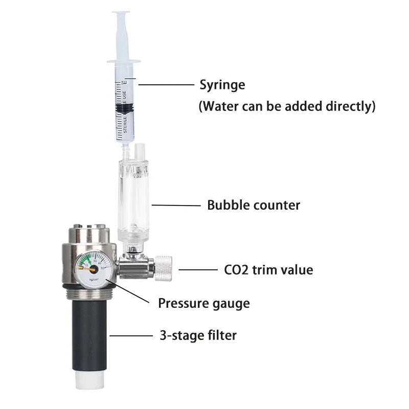 Stainless Steel Aquarium CO2 Generator System Kit – 1L & 2L Aquarium CO2 Generator Vue