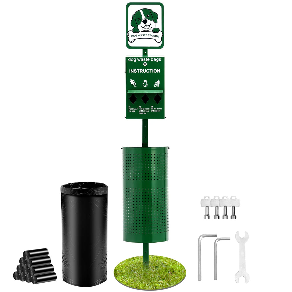 Commercial Dog Waste Station with Bag Dispenser & Hand Wash Dog Waste Station Vue