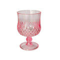 Plastic Wine Glasses Vintage Champagne Cups Cut Goblets Unbreakable