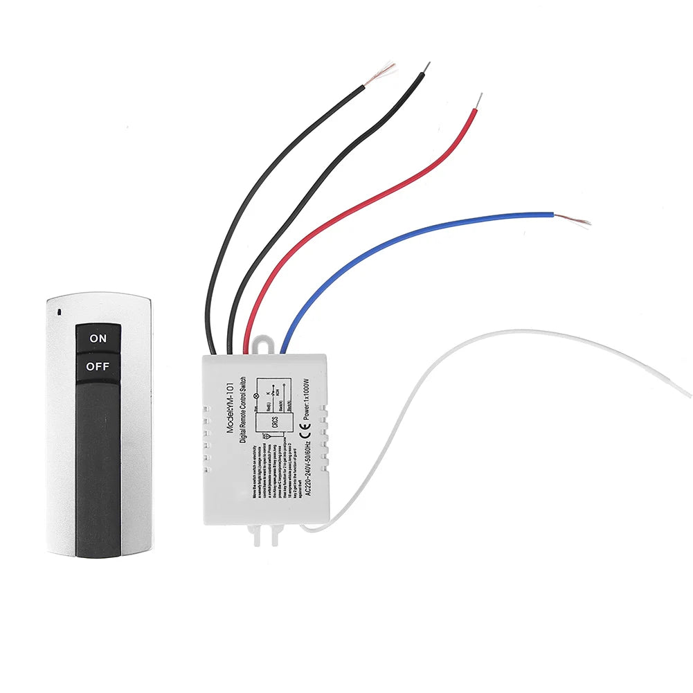 1-Way Wireless Remote Control Light Switch 220V | Wall Lamp Remote Control Switch Vue
