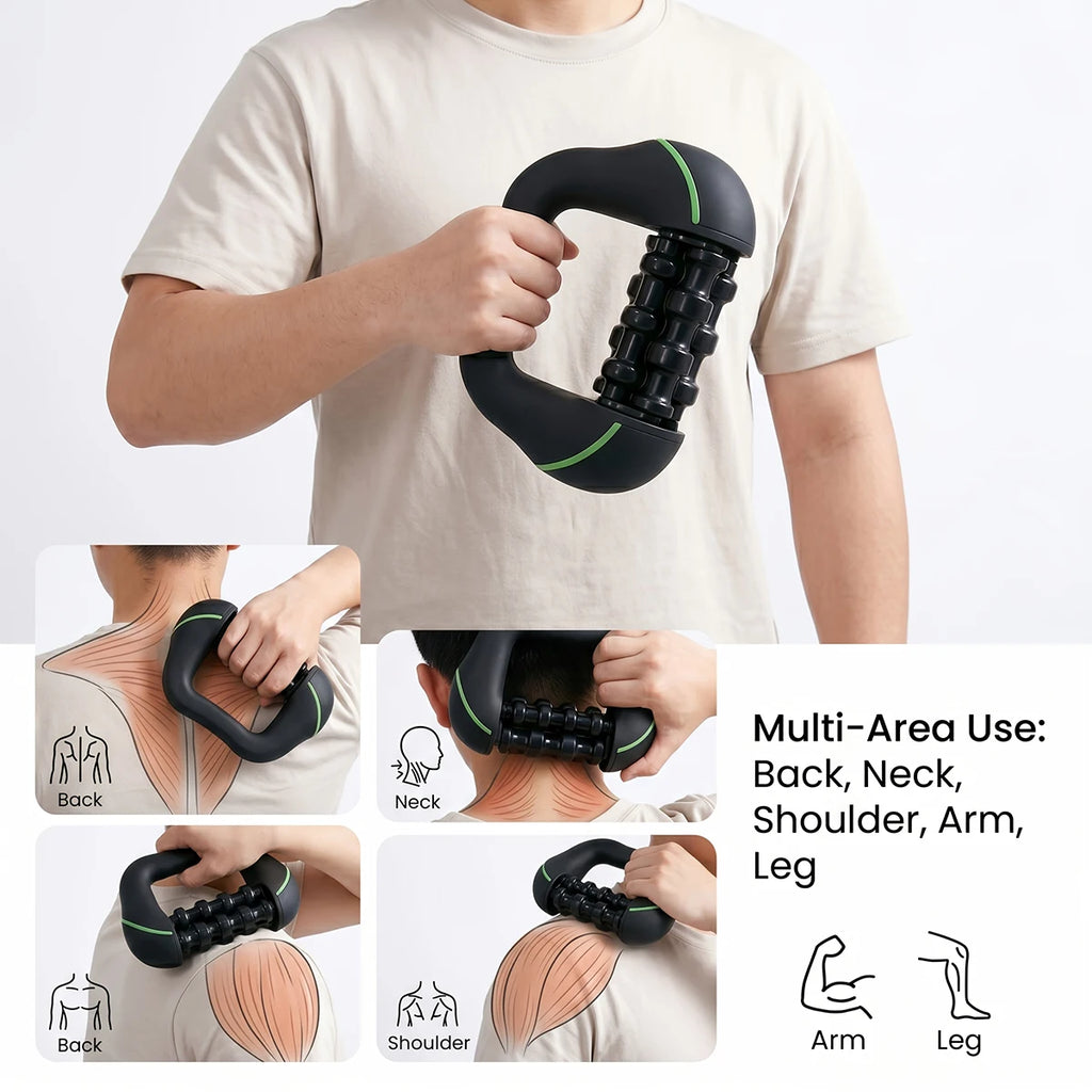 Electric Rolling Percussive Massager | 8-Speed Rechargeable Percussive Massager Vue