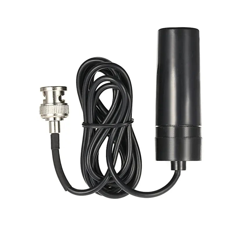 ABKW-Professional Laboratory Electrode Aquarium Hydroponic Spare Laboratory PH Electrode Probe BNC Controller Meter Connector Vue Black