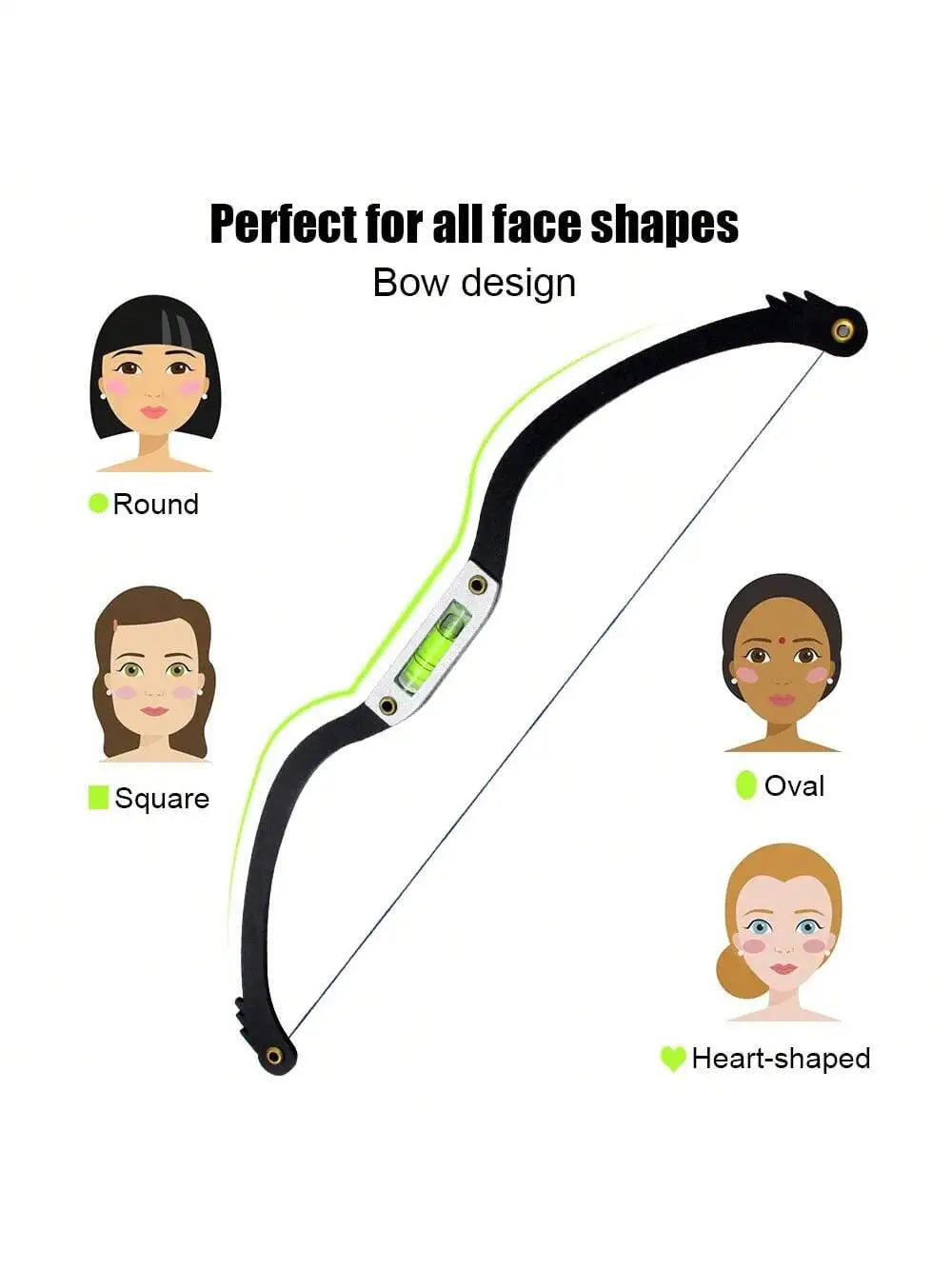 Semi-Permanent Eyebrow Positioning Metal String Mark Ruler Vue