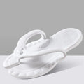 Collapsible Travel Slippers Men Women Anti Skid Lightweight Portable Flip Flops for Swimming Pool Shower Beach Vacation Outdoor Vue 38-39 White