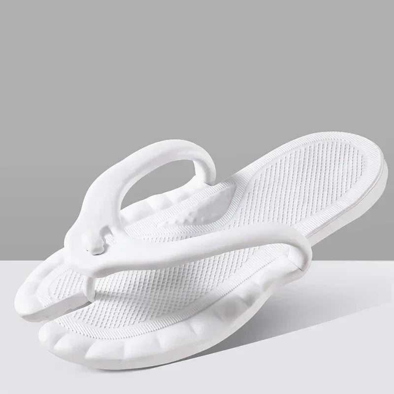 Collapsible Travel Slippers Men Women Anti Skid Lightweight Portable Flip Flops for Swimming Pool Shower Beach Vacation Outdoor Vue 38-39 White