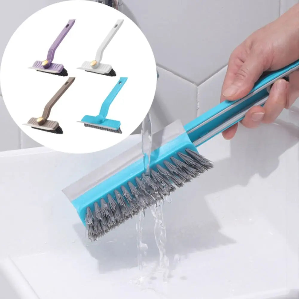 Hard Bristle Brush Rotary Multi-functional Set With Clip Scraper 360° Rotating Multi-Purpose Tile Cleaning Brush One Swipe Clean Vue
