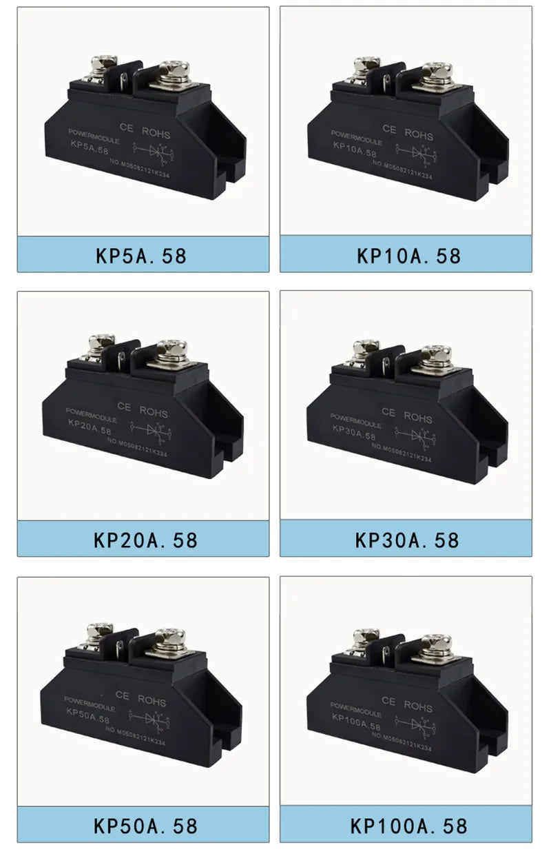 KP5A 10A 20A 30A 50A 100A 1000V KP unidirectional thyristor module KP100.58 M220.58 packaging Vue