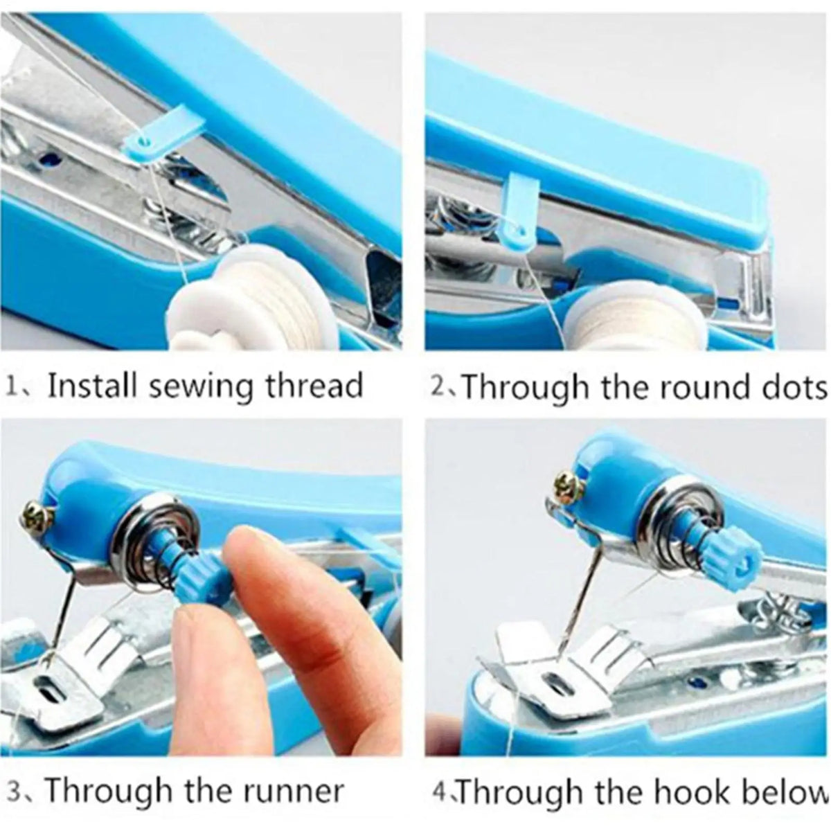 Sewing Machine Household Small Multi-function Portable Mini DIY Manual Tailor Sewing Machine Manual Sewing Machine random color Vue
