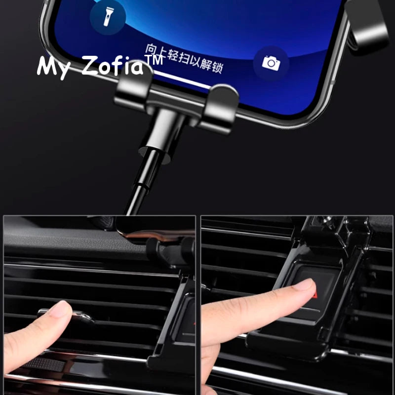 Adjustable Car Phone Mount Holder For Leapmotor T03 2023 2024 2025 Gravity Navigation Bracket Rotatable Support Accessories Vue