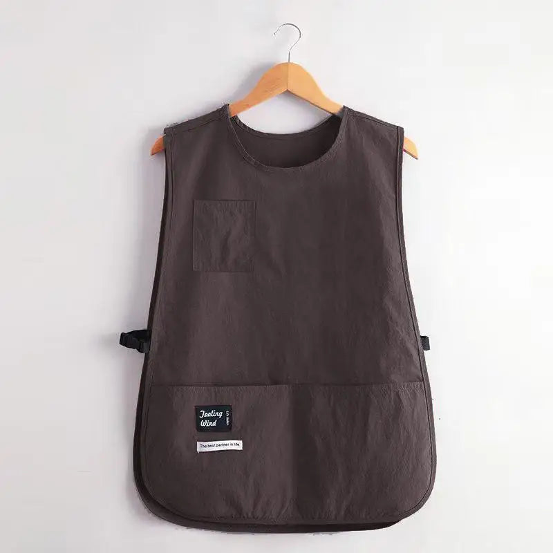 Waterproof Stain-resistant Apron Nylon Vest Breathable Sleeved Anti