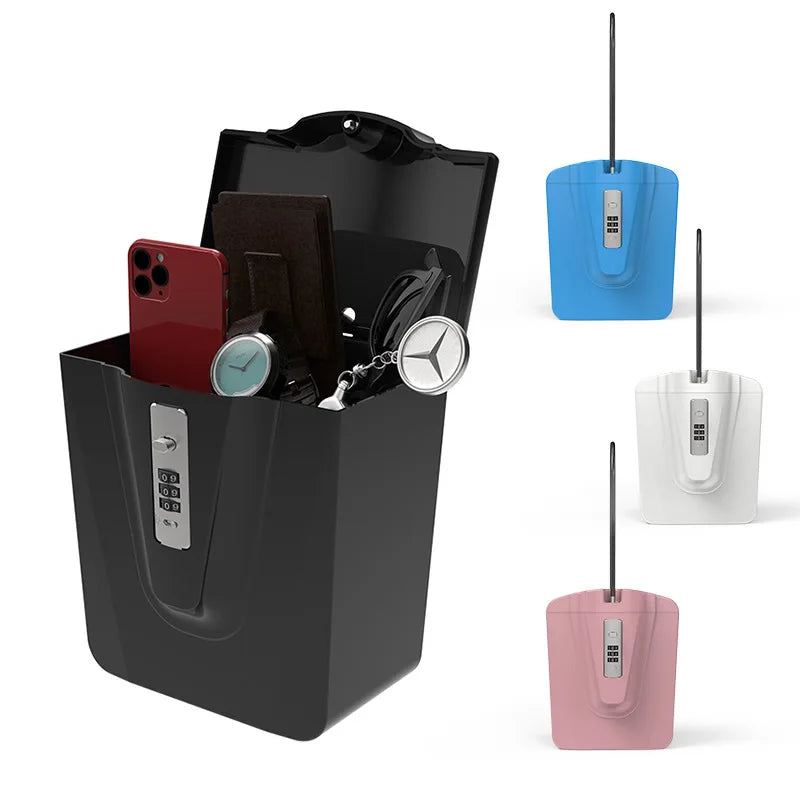 Summer Portable Color Beach Safe Box 3-digit Combination Lock With Steel Wire Outdoor Camp Sports Bucket Security Storage Box Vue