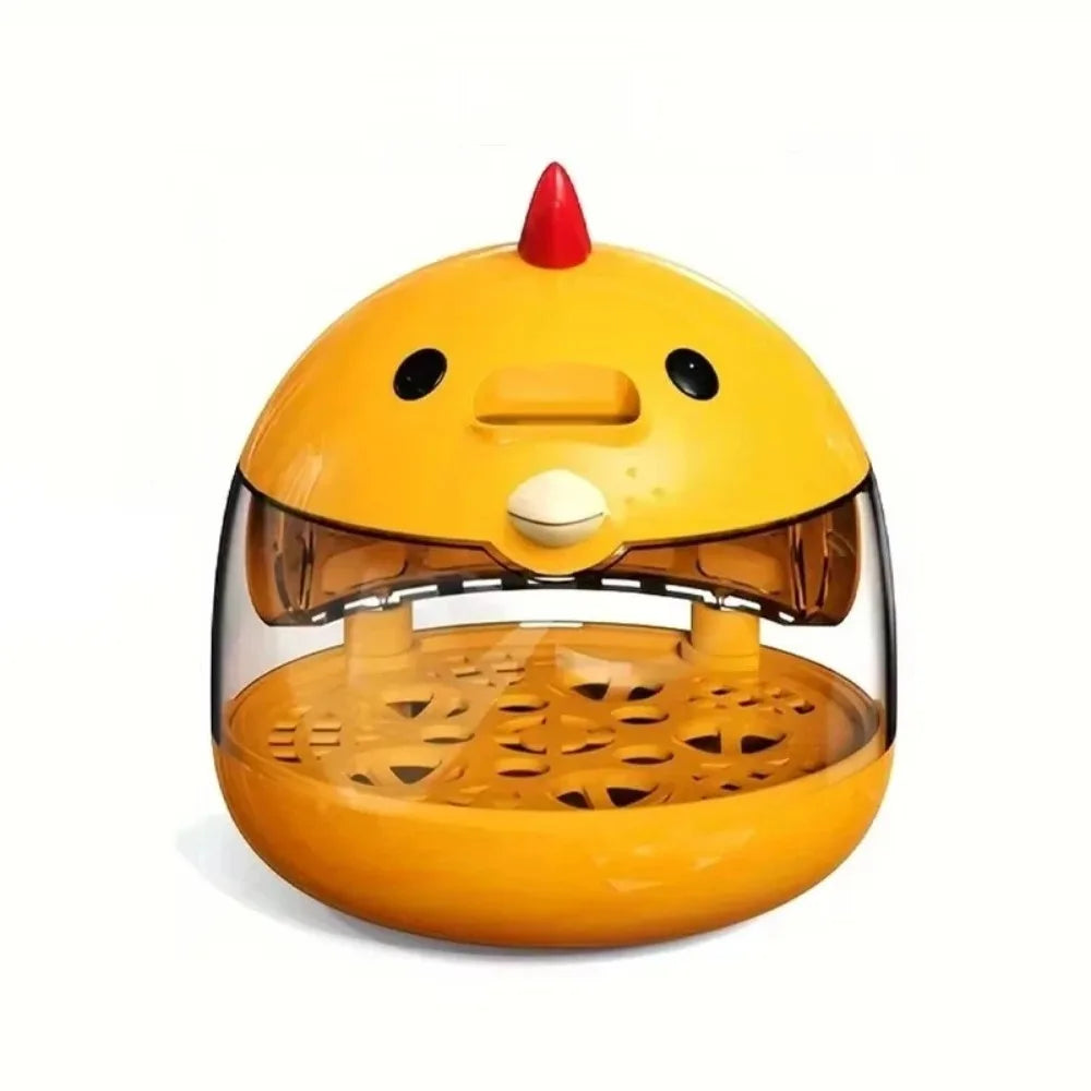 Transparent Window Eggs Incubator Humidity Control Low Noise Eggs Hatcher Machine Automatic Temperature Control Sturdy Vue Yellow