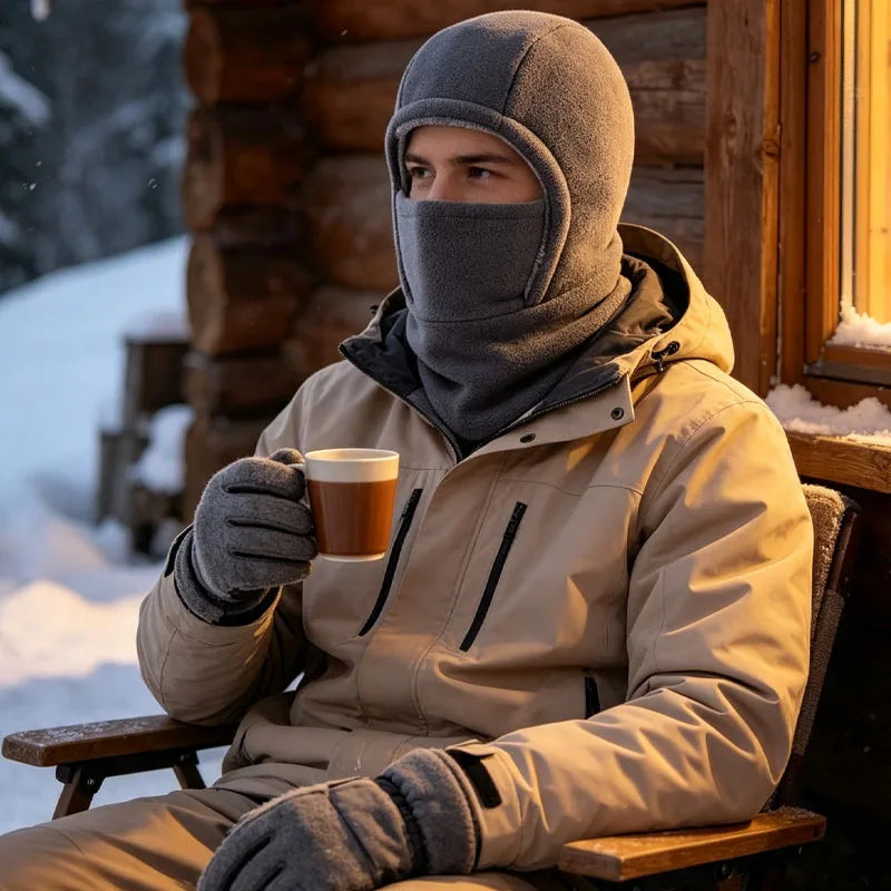 1-2PCS Thermal Windproof Cozy Thick Fleece Lined for Winter Outdoor Snowboarding Motorcycle Cycling Hiking Camping Delivery Vue