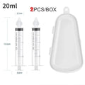 vvocci 3pcs/box Nasal Aspirator Newborn Baby Safety Nose Cleaner Kids Vacuum Set Infants Medicine Dropper Accessories Baby Care Vue B250-2pcs 20ML Boxed