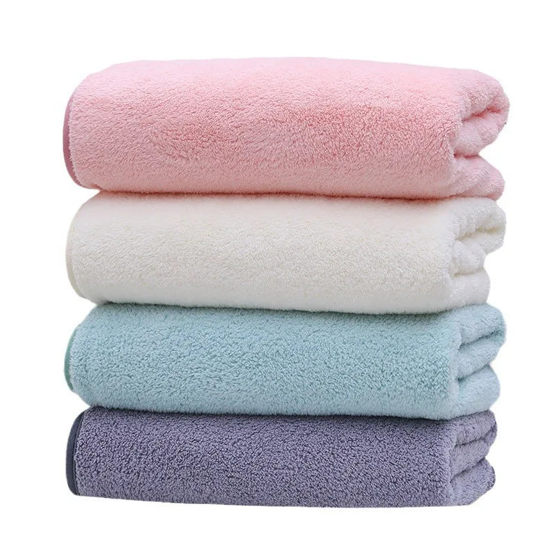 CALIYI 3PCS 60cm*30cm Coral Velvet Face Towels for Bathing Makeup Removal And Facial Care Soft Highly Absorbent Facial Tools Vue