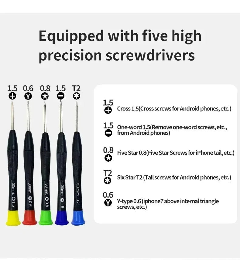 22 In 1 Universal Phone Repair Tools Kit Set Mobile Phone iPad Laptop Screwdriver Maintenance Kit Repair Tools Opening Set Vue