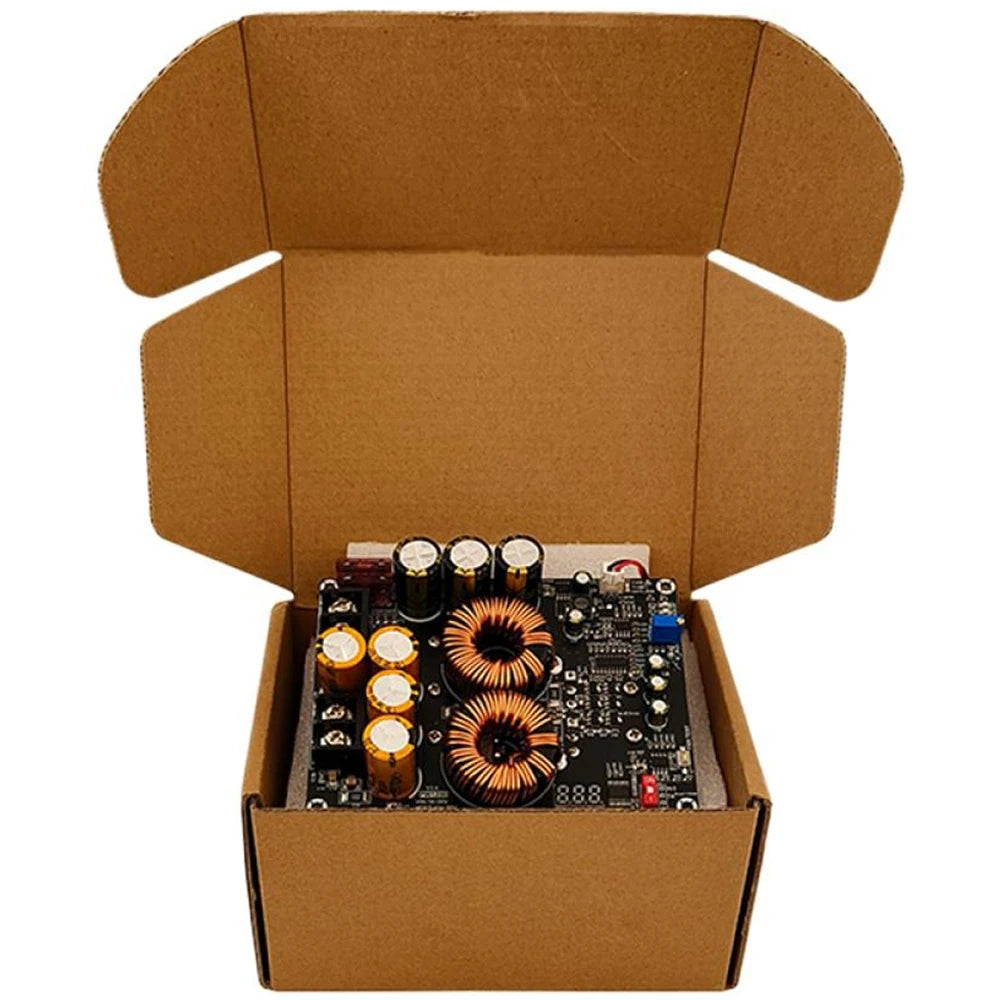 1200W 50A High-current Non-isolation Boost Power Supply Module Dual-inductor Audio Power Amplifier Dedicated Power Supply Board Vue