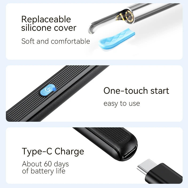 Visual Ear Wax Cleaner with 1080P HD Camera & LED Otoscope Ear Cleaning Camera Vue