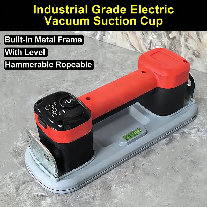 Electric Vacuum Suction Cup 300Kg Automatic Air Replenishment Floor Gap Repair Tool Glass and Tile Suction Cup with Metal Frame Vue