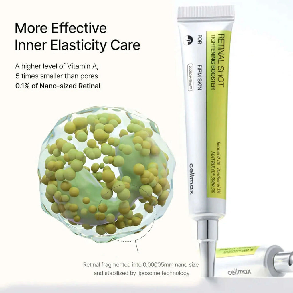 Celimax THE VITA-A RETINAL SHOT TIGHTENING BOOSTER,Skin Firming Booster & Strengthens Skin Barrier,Korean Cosmetic,Korean Makeup Vue