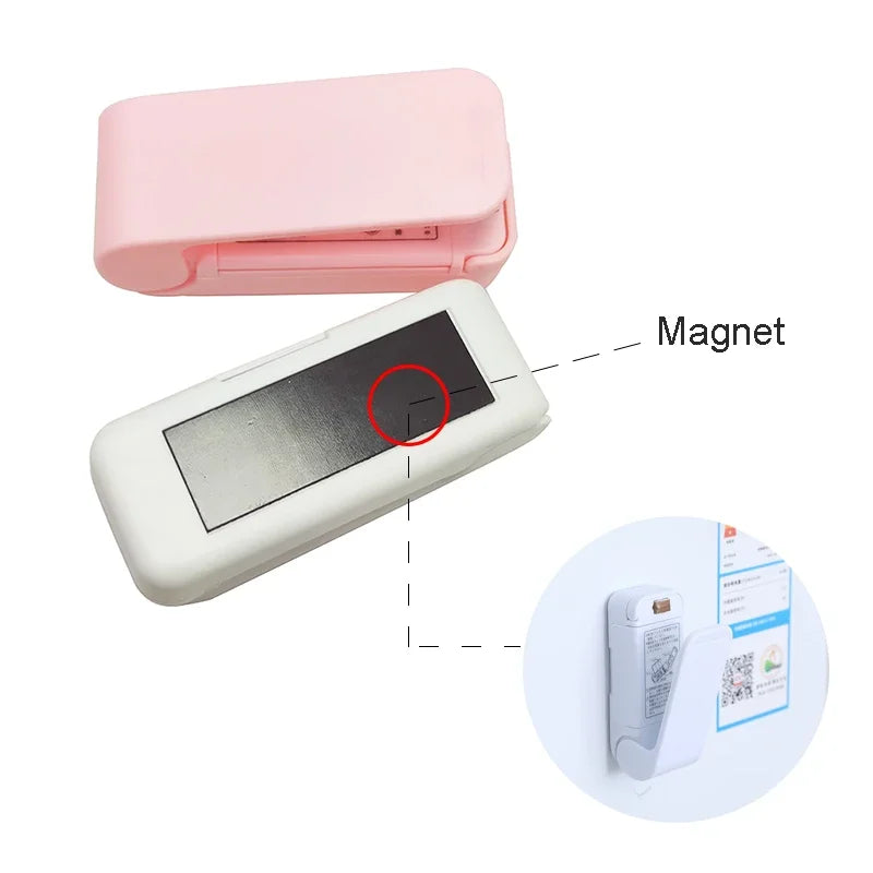 vvocci Heat Bag Mini Sealing Machine Package Sealer Bags Thermal Plastic Food Closure Portable Sealer Packing KitchenAccessories Vue