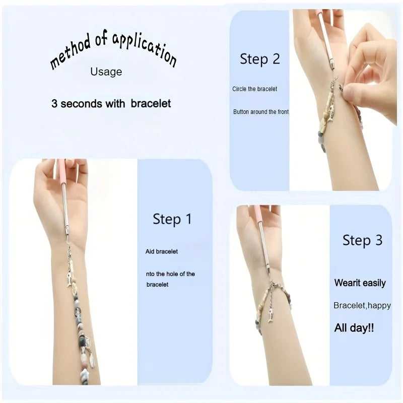 Help Wear Bracelet Tool Partner Jewelry Helper Fastening Aid Quickly Unfasten Hooking Equipment Pliers Clasps Ties Zipper Craft Vue