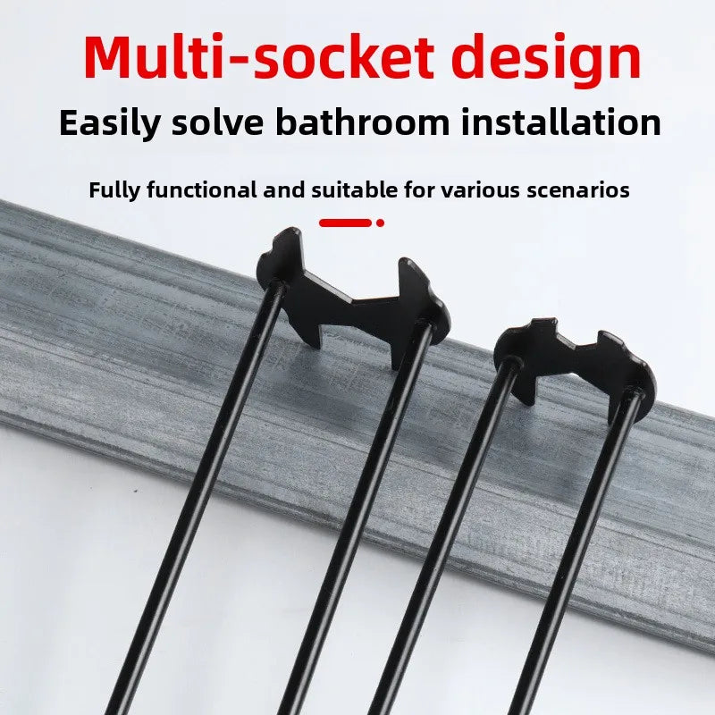 Multi Function Sink Wrench Basin Faucet Installation Tool Plumbing Hose Socket Pipe Pliers for Disassembly Repair Hardware Tool Vue
