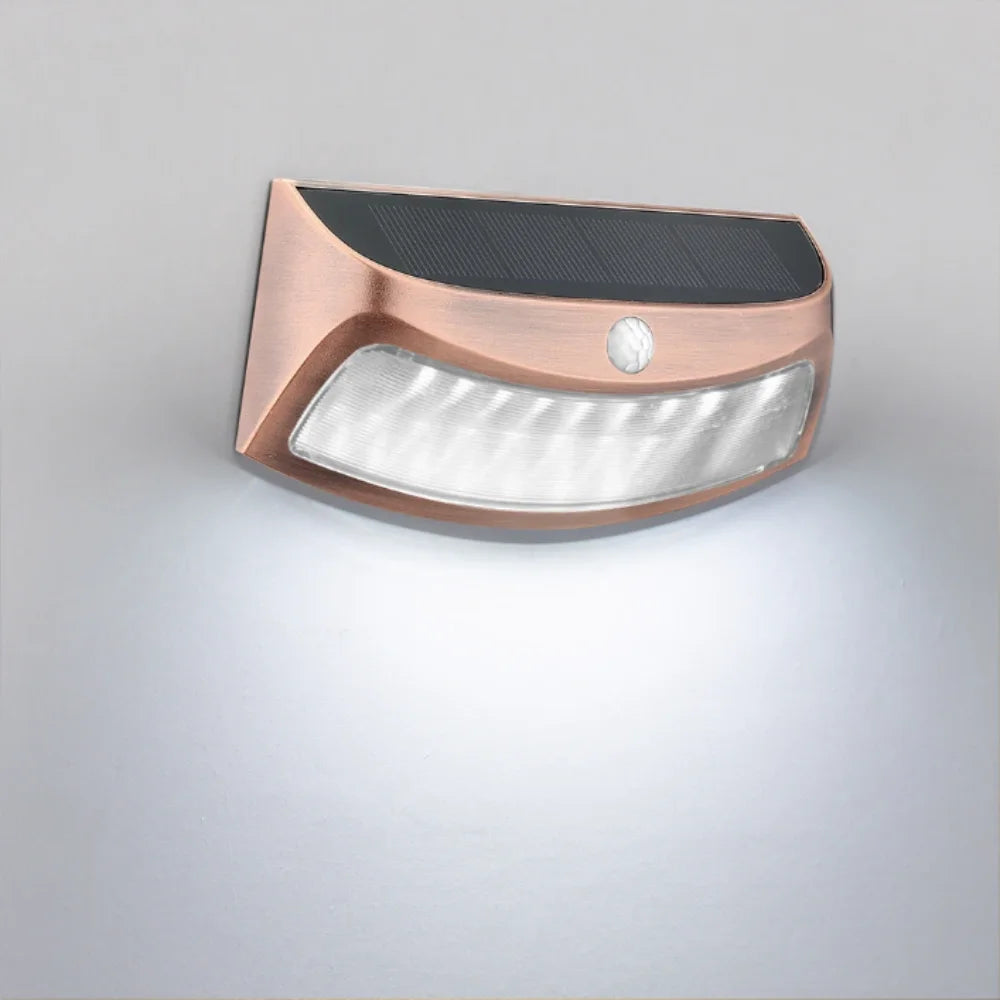 Waterproof Outdoor Solar Lights LED Motion Sensor Solar Powered LED Lights Auto Solar Powered Solar Powered Security Lamp Garden Vue Bronze white light body sensing