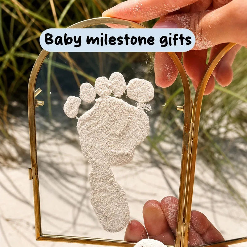 Arched Gold Glass Keepsake Frame – Baby & Pet Print Souvenir Keepsake Photo Frame Vue