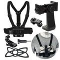 Chest Strap With 360 Rotation Phone Mount Belt For Gopro Hero 12 11 10 9 8 7 iPhone 13 14 Pro Max Insta360 X4 Action Camera Vue Full Set